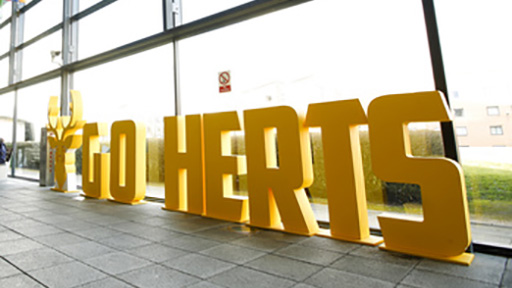 Go Herts sign