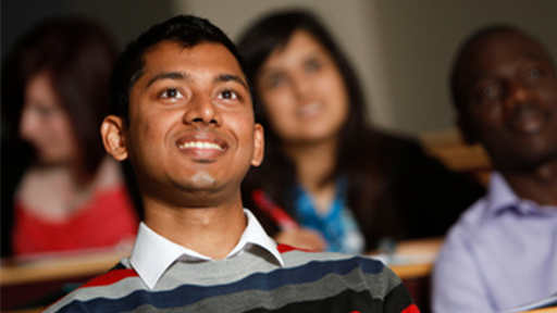 Student in lecture