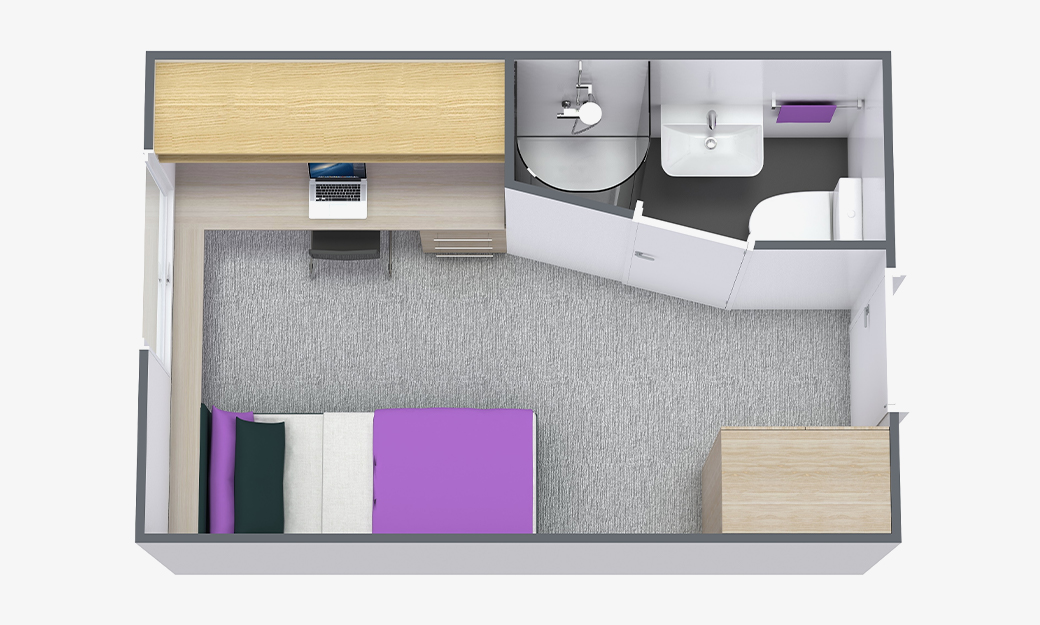 Single bedroom aerial