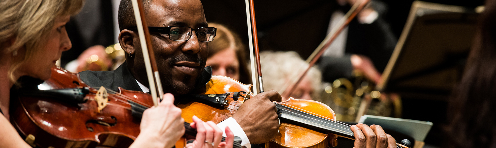 Orchestra playing