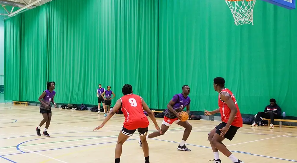  People playing Basketball