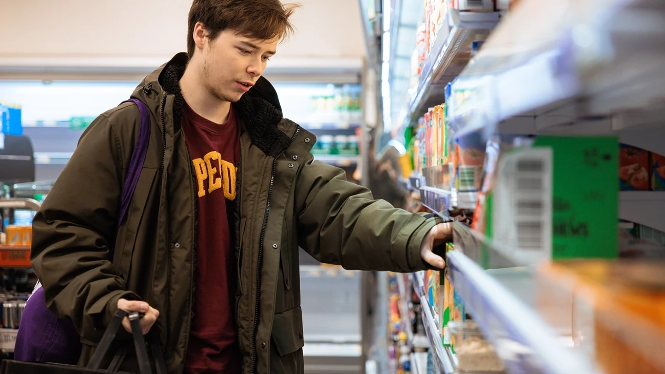 A student shopping 