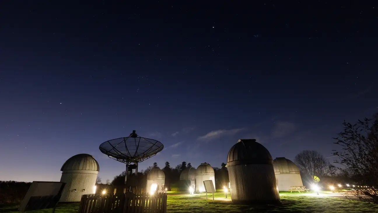 Observatory at night