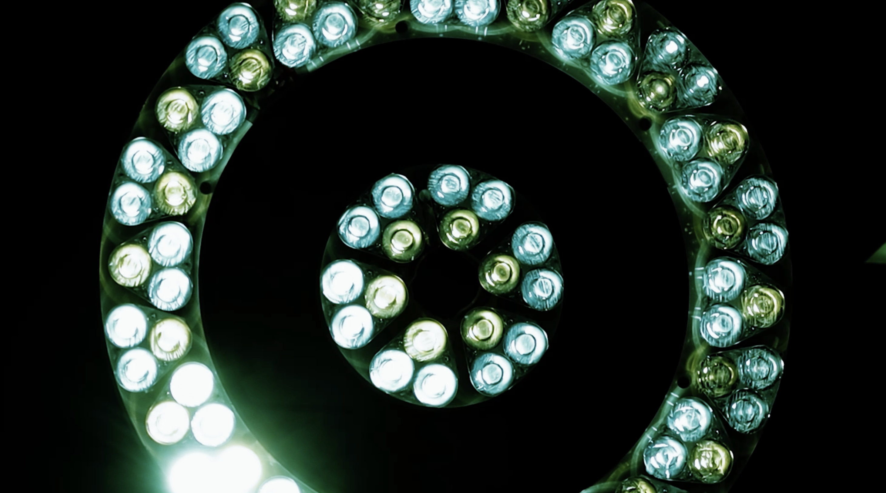 A circle of lights