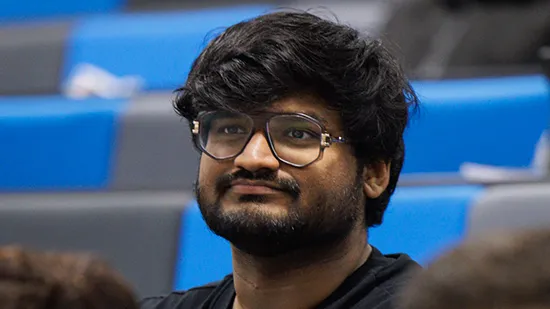 Student sitting in lecture
