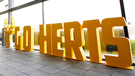 Go Herts sign