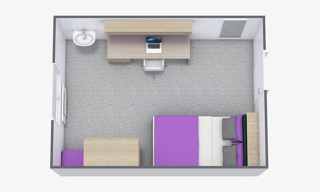 Single bedroom aerial