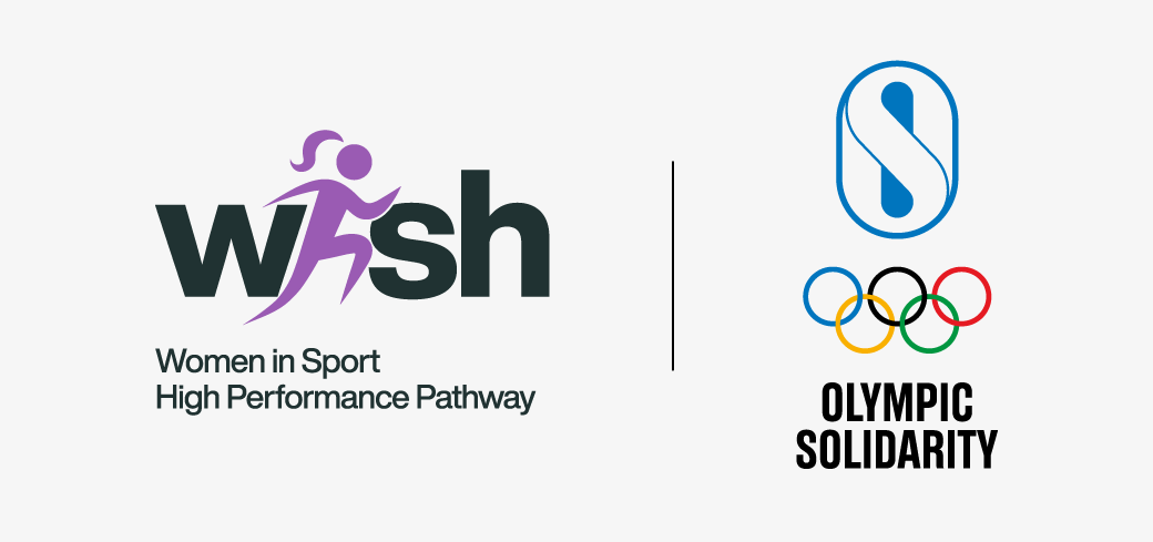Two logos - 1. WISH logo, 2. Olympic Solidarity logo