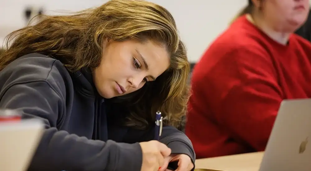 Student writing