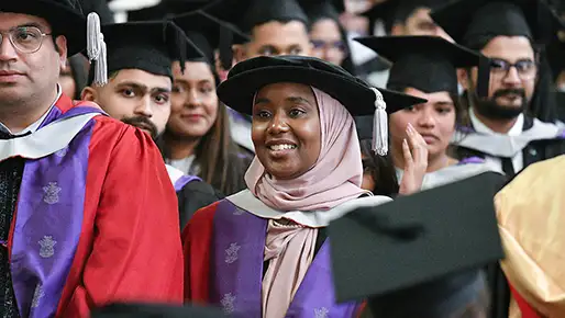 Students at Graduation 