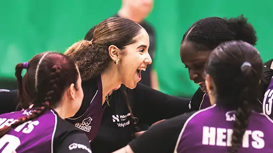 Student playing sports 
