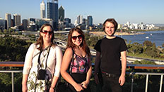 Best view of Perth the UH team in Kings Park