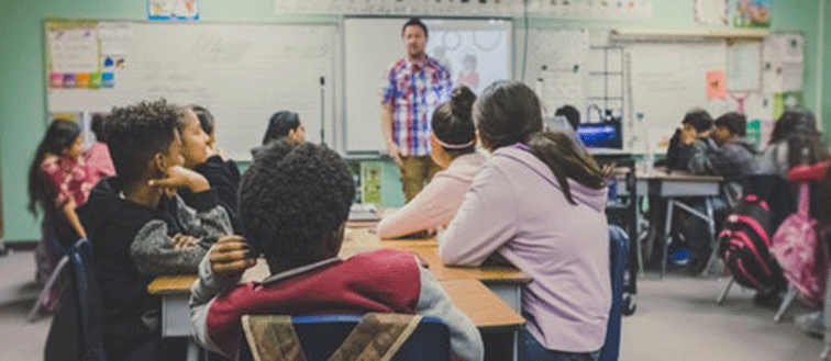 Children in a classroom