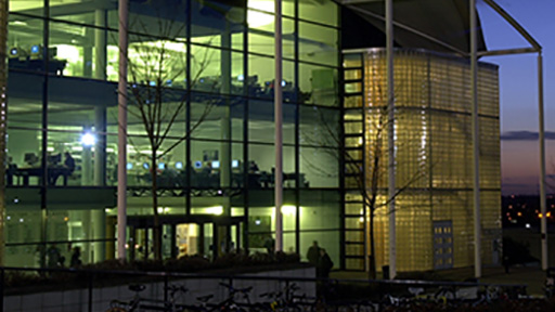 Outside CL LRC at night