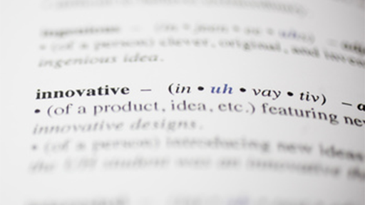 Dictionary page: innovative definition