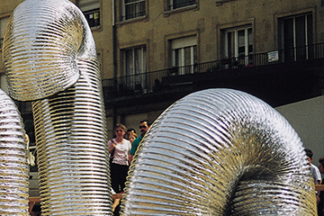 Giant Slinky at Fresher's Fair