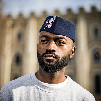 Inua Ellams looks to camera