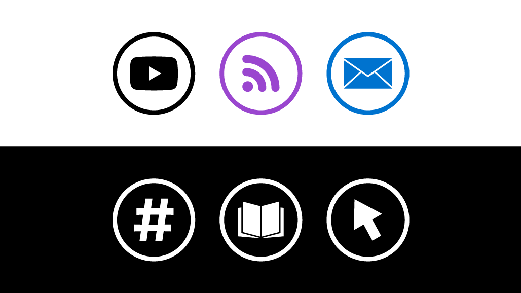 an example of social and cta icons available for download