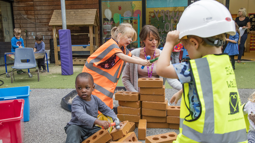 Children playing in playground