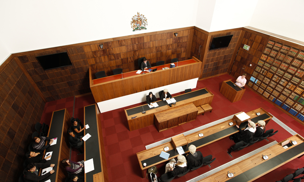 Mock court room image