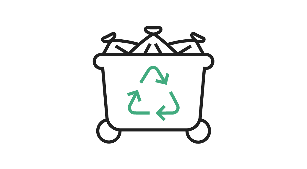 Icon showing: Recycling