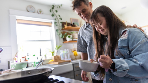 Image showing man and woman in a kitchen