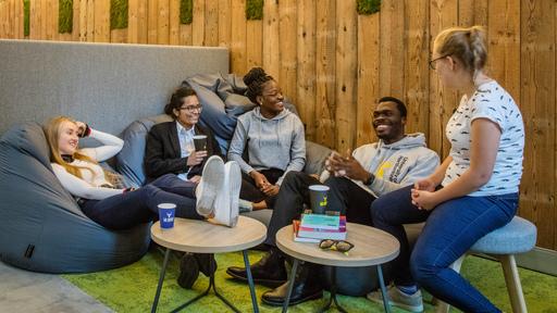 Group of students, talking