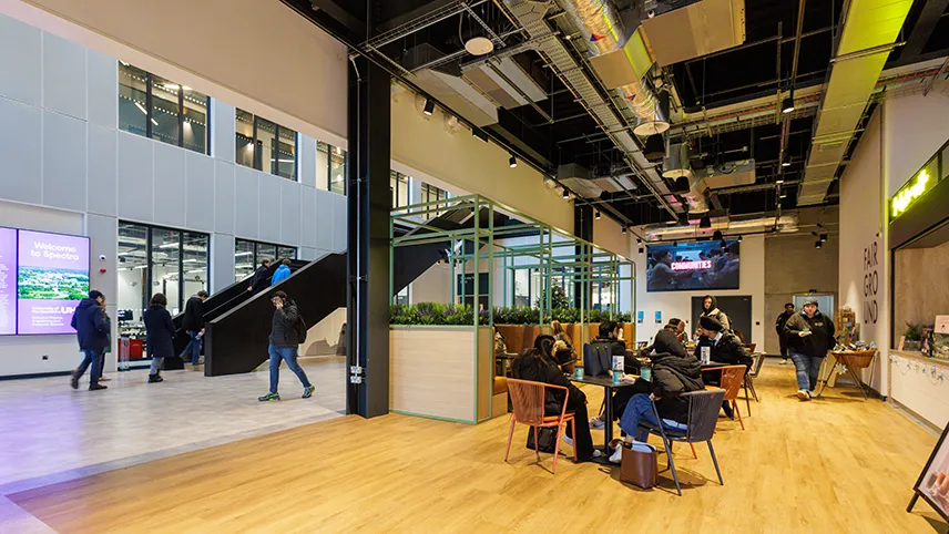Inside of a building