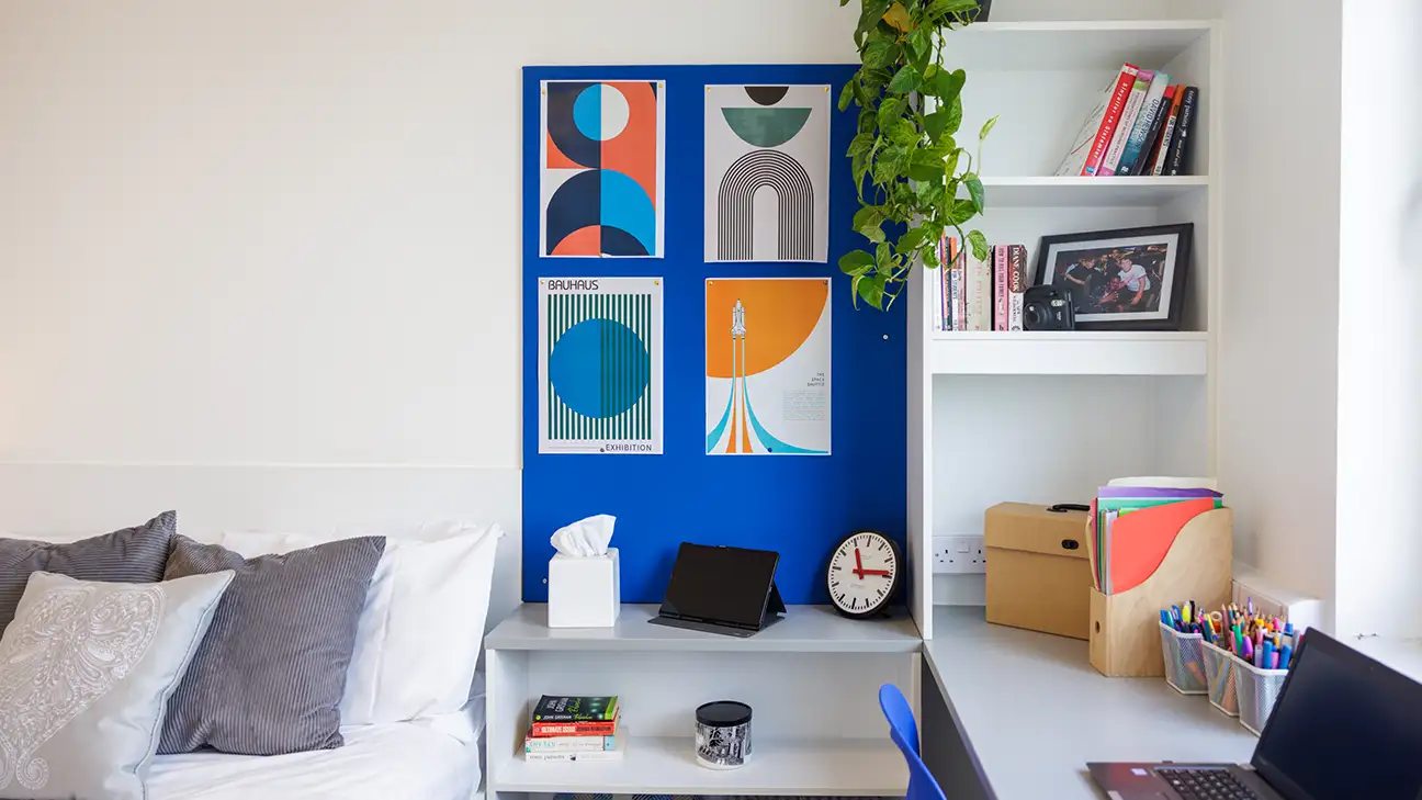 Storage shelf with items on there