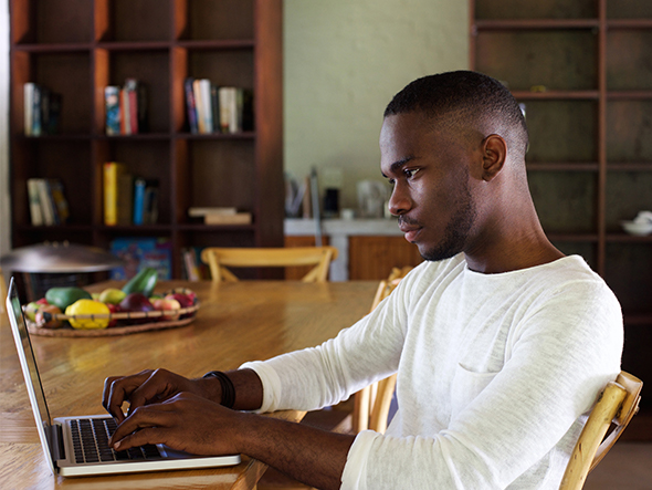 Man on laptop