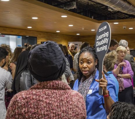 LD Nursing ambassador at event