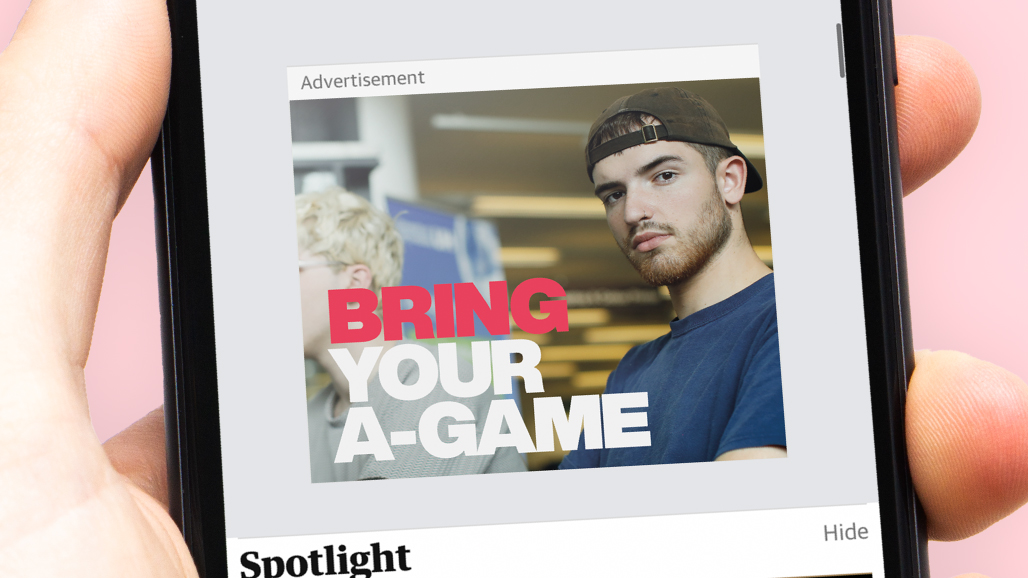 example of correct digital ad styling