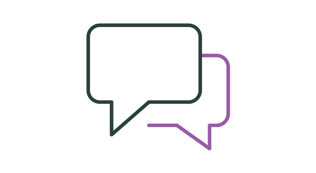 Image of two speech bubbles
