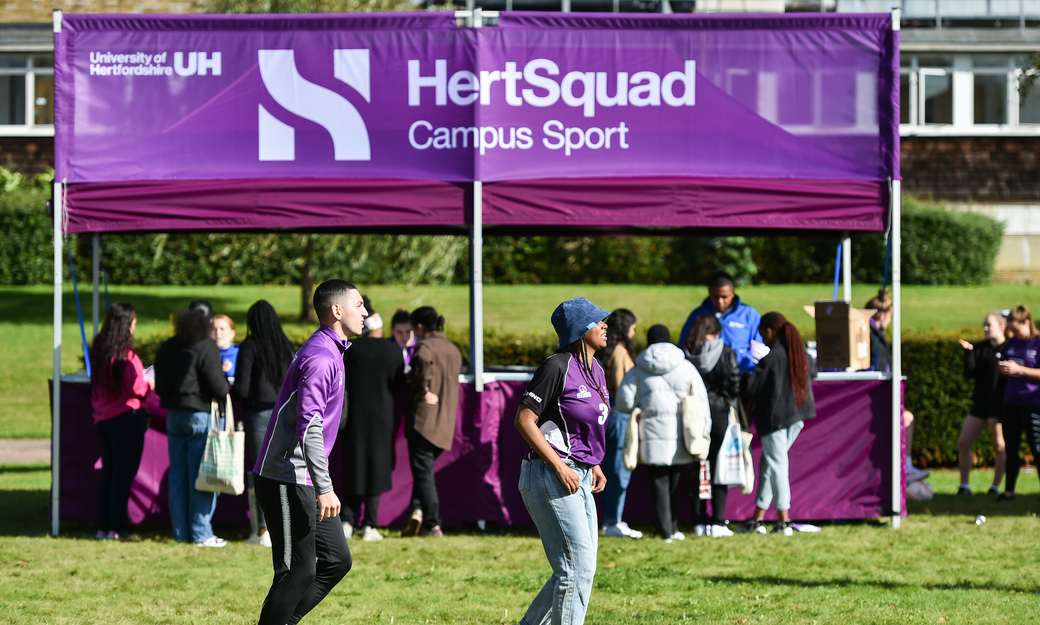 HertSquad booth outside