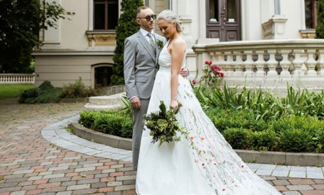 Jay and Aurelija at their wedding