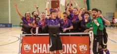 University of Hertfordshire celebrates futsal win at the University National Championships 