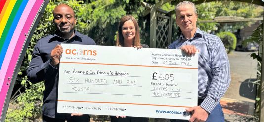 University of Hertfordshire researchers raise over £600 for children's hospice
