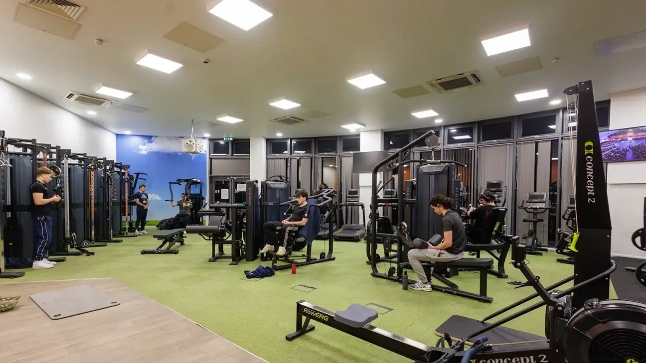 wide angle view of Gym