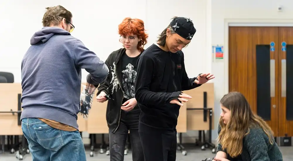  students working