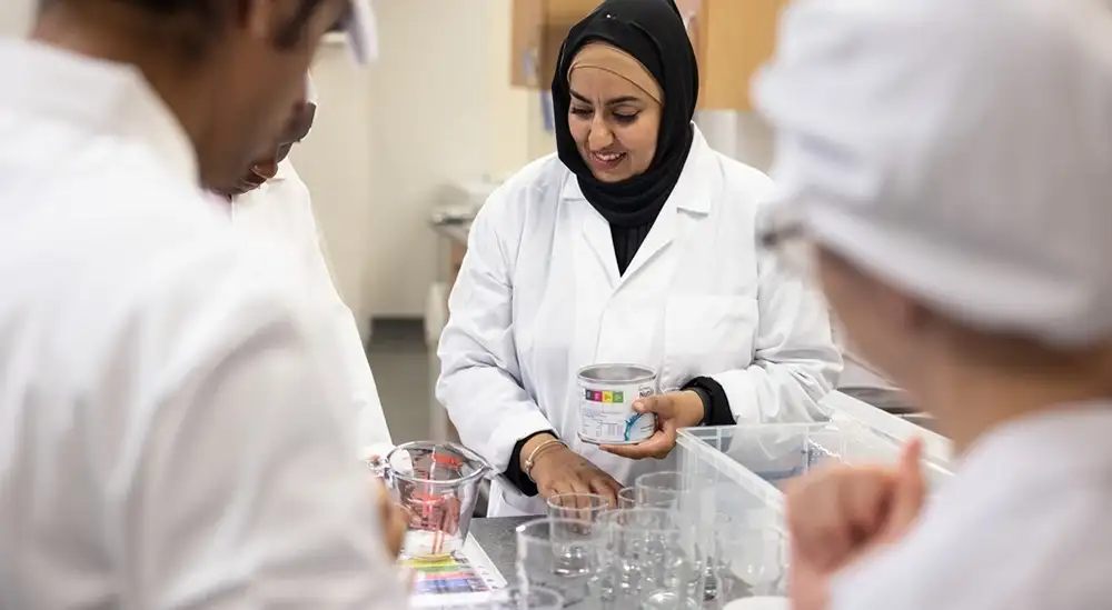 Students in lab