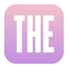 THE logo in purple