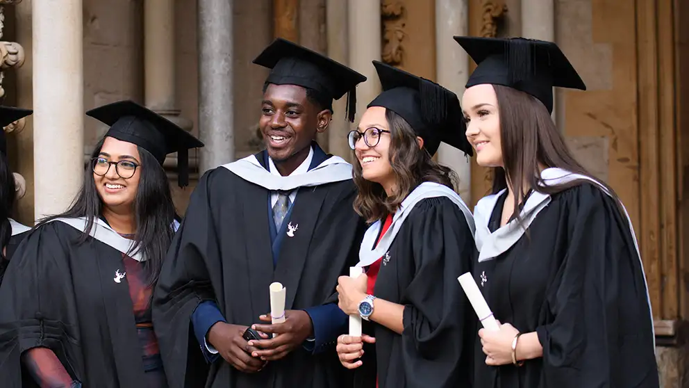 Students at graduation