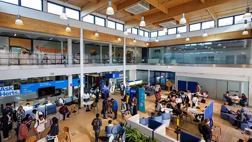 inside of building 