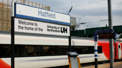 Hatfield Station sign