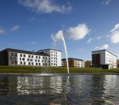 Lake on College Lane campus