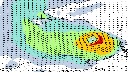 Cyclone deep layer wind shear