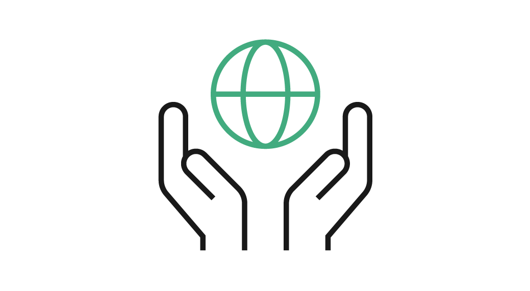Icon represents 'sustainable purchasing decisions'