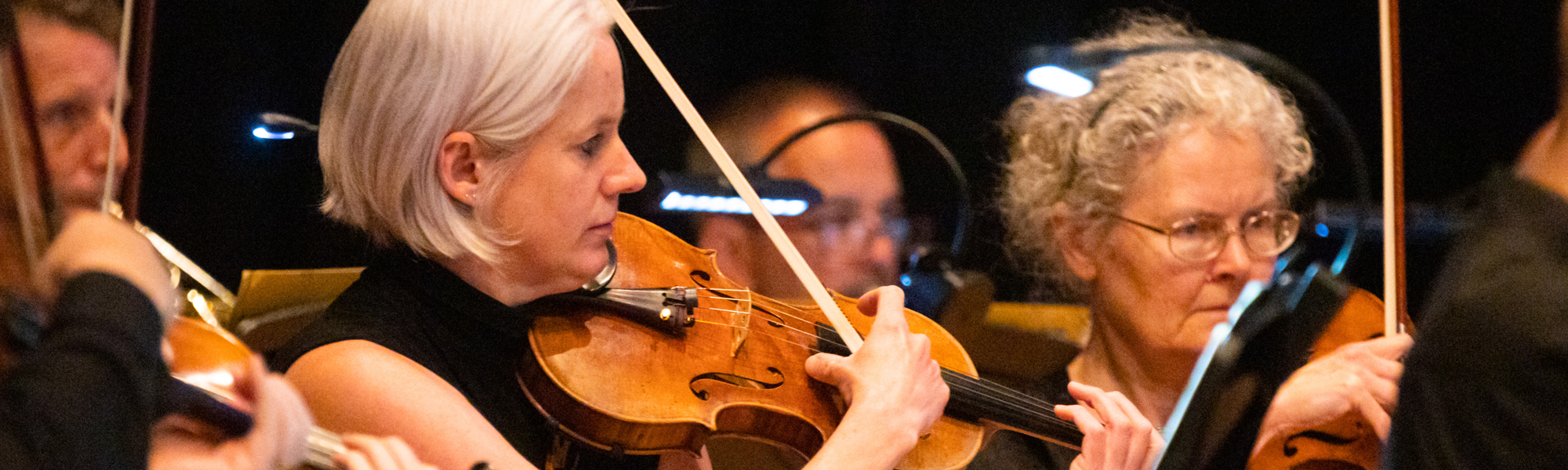 Orchestra playing