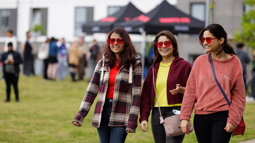 Group of students at an on-campus event