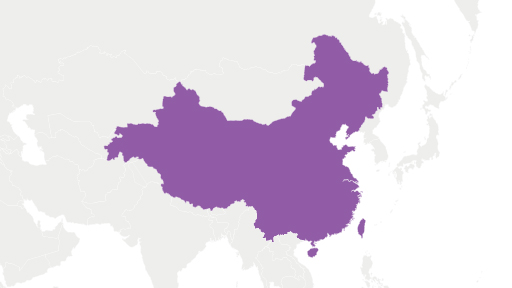 Graphic of the China region